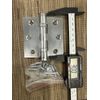 3”x3” Solid Brass Hinge Satin Nickel Finish Plain Tip Heavy Duty w/ Screws