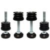 cyclingcolors 3701260873287 Round Fitting end, Black, 28mm