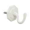 Gardinia Decorative Hooks 4 cm Classic White, Steel