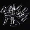600 Pieces COFFIN Extra Long Tapered CLEAR Full Cover False Nails Glue On Tips - Professional Salon & Home Use.