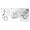 Hangman Products Indoor/Outdoor Elephant Hook Ceiling, White, 1 Hanger