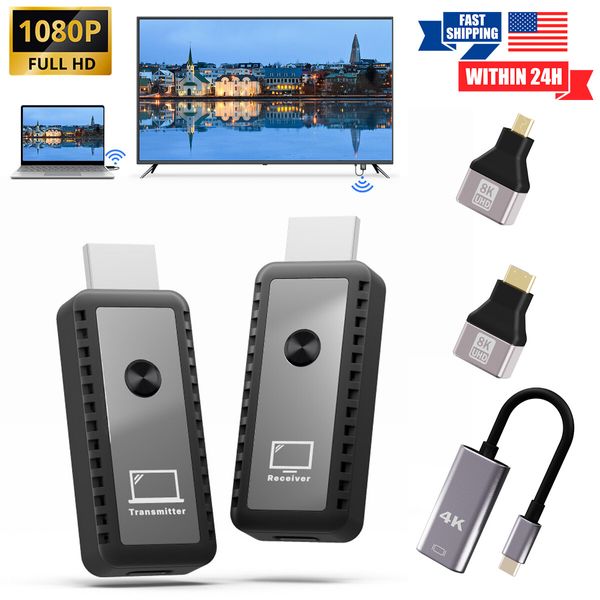 4K Wireless HDMI Video Transmitter＆Receiver 1080P TV Stick Screen Share Extender