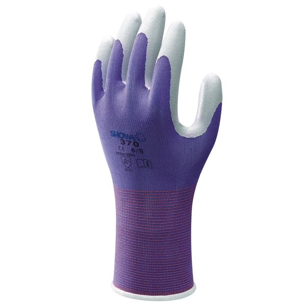 Showa 370 M Floreo Mixed Coloured Nylon Backing Fabric Protective Glove With Nitrile Coating on Palm/M