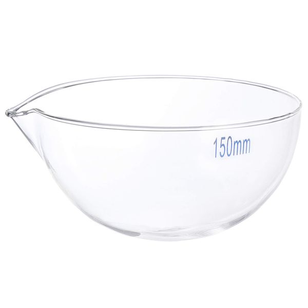 VILLCASE 150ml Kristallisierschale, Glasschale Abdampfschale Küchenbecken Mikrowellengeeignetes Kochgeschirr Labor Verdampft Schüssel Mit Rührteller Labor-verdampfungsschale Laborgeschirr