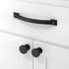 Asimerdeco 10 Pack Matte Black Cabinet Pulls 5 Inch(128mm) Kitchen Cabinet Handles Solid Zinc Alloy Cabinet Hardware Drawer Pulls