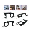 4Pcs Anti-Microbial Keychain No Touch Hand Tool Contactless Brass EDC Keychains