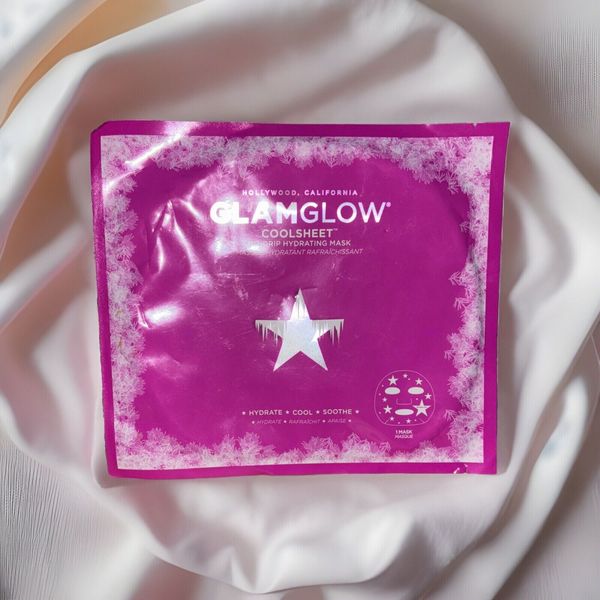 GLAMGLOW Coolsheet No-Drip Hydrating Sheet Mask x 2 Packs (1 Mask Per Pack)
