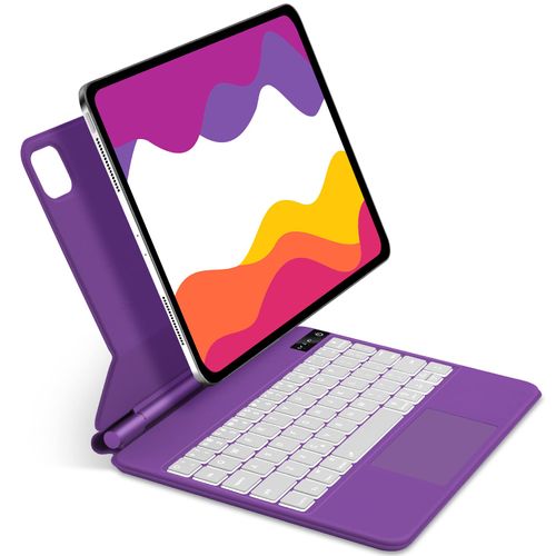 Magic Keyboard Case for iPad Air 11 inch M2 2024, iPad Air 5th/4th Gen and iPad Pro 11 inch (4th/3rd/2nd/1st Gen) Case with Keyboard, Magnetic Floating Stand, Multi-Touch Trackpad, Auto Sleep/Wake