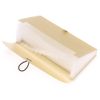 BTSKY Expanding File Folder - 13 Pockets, Small Accordion File Folder, Expandable Card Ticket Holder, Plastic Business Document Organizer, Khaki Translucent