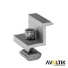 10 Solar PV End Terminals 35 mm Module Height I Module Clamp for Solar Panels with Screws Silver