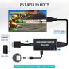 Mcbazel PS1/PS2 To HDMI Adapter,Multifunctional HDTV HDMI Cable Adapter for PS1/PS2