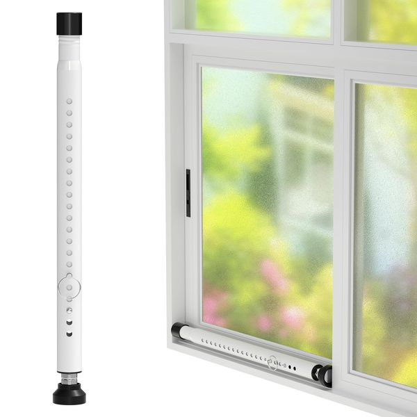 Sliding Door Security Bar,16 to 51 Inch Adjustable Child Proof Sliding Patio Door Window Security Bar Stopper, Window Locks Security Bars,Heavy Duty Sliding Glass Door Lock Bar for Home Security