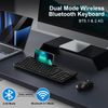 cimetech USB & Bluetooth Keyboard, Wireless Keyboard Ergonomic 2.4G Silent UK Layout with 3 Channels Multi-Device for iOS, Android, Windows, Smartphone