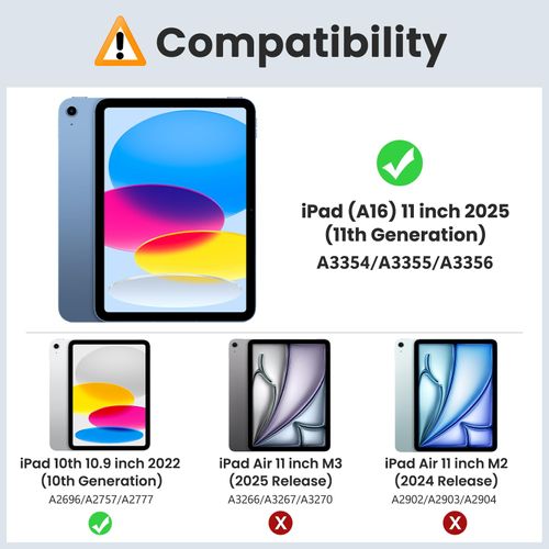 MoKo for iPad (A16) 11th Generation 2025 11-inch/10th Generation 10th 2022 10.9 inch Case with Pencil Holder, Smart Trifold iPad Case with Soft TPU Back Stand Cover, Auto Wake/Sleep,Light Yellow