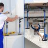 4PK Support Pole,Steel Telescopic Quick Adjustable 3rd Hand Support System, S...