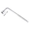sourcing map Socket Accessory Set of 2 Pcs, 24mm 6-Point Shallow Socket 10" L-Shape Extension Handle with 3/8" Drive