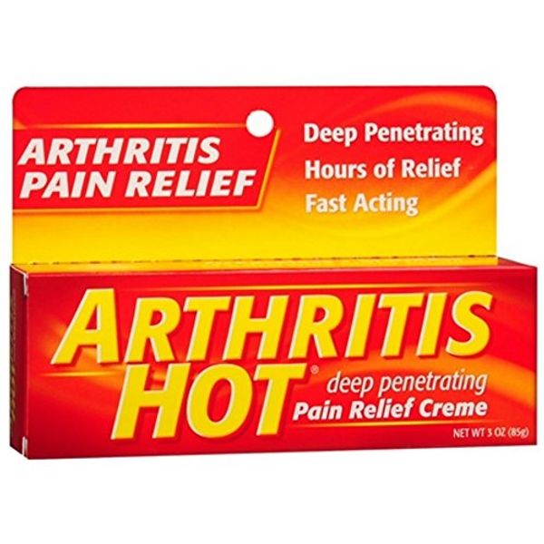 Arthritis Hot Pain Relief Creme 3 oz (Pack of 3)