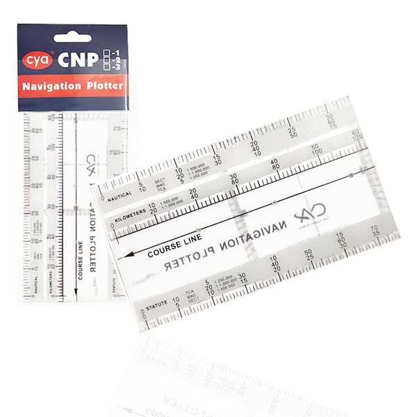 CYA Foldable Navigation Plotter Aviation, Flight Azimuth Plotter for Pilot Students