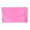 Girly Handbags Plain Clutch Bag Medium Hot Pink
