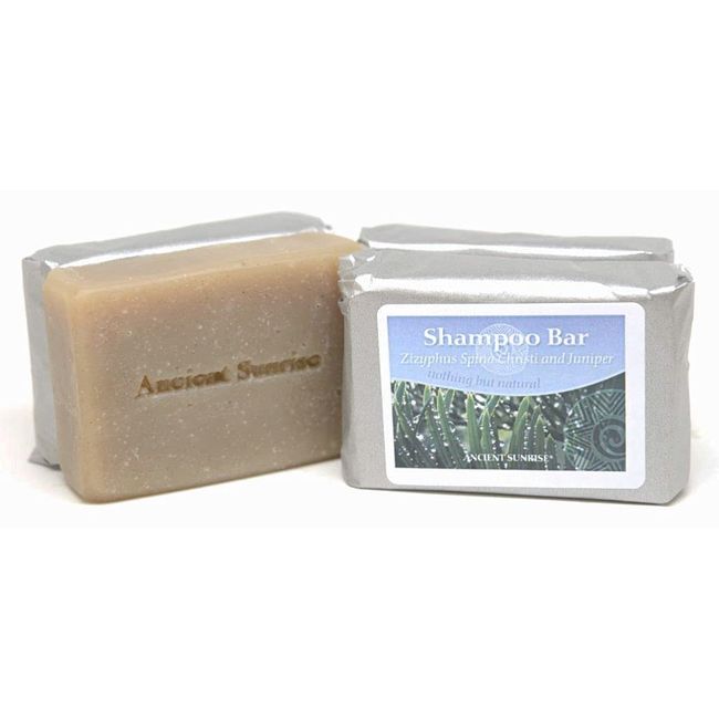 Ancient Sunrise Shampoo Bar for oily hair with Zizyphus and Juniper - Adds volume and texture to hair - All natural shampoo