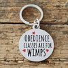 Obedience Classes are for Wimps dog tag