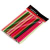 Chef Craft Neon Smoothie Straws, 8 inch 50 Piece Set, Assorted