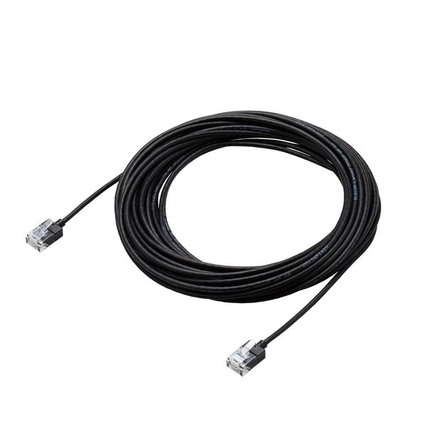 Elecom ECLD-GPASSBK10 LAN Cable CAT6A 10m Super Slim Black