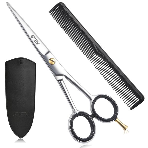 GTEX Hairdressing Scissors, 6.5" Hair Scissors Professional - Super Sharp Hair Cutting Scissor for Women Men Adults - Hair Dressing Scissors Sharp Barber Scissors