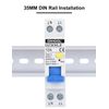 DIHOOL Type a RCBO ELCB RCD 18mm width Circuit Breaker(30mA 2 pole 10A)