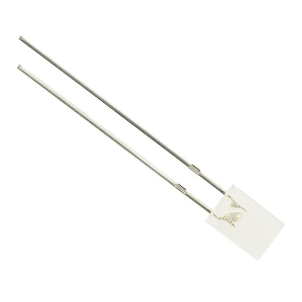 10 x Yellow 5mm Square LED Clear Lens