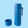 Stainless Steel Water Bottle with Bumper (Blue)
