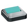 Post it Note Dispenser Black with Aqua Splash Sticky Notes 3x3 Inches 45 Sheets