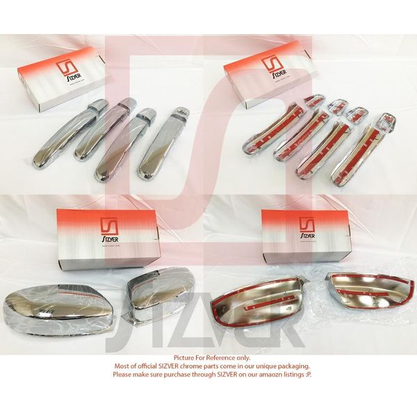 Sizver Chrome Door Handle Covers For 2007-2015 Mazda CX-9