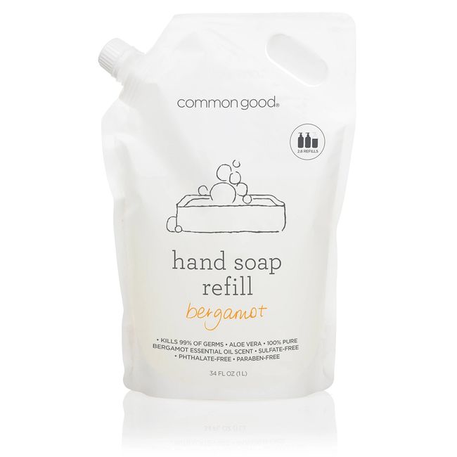 (common good) Hand soap (exclusive refill 1L) Bergamot (common good) (cruelty free) (paraben free)