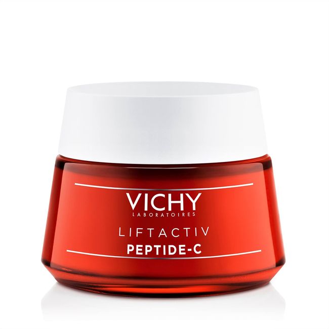 Vichy LiftActiv Peptide-C Anti-Aging Moisturizer, Vitamin C Face Cream with Peptides to Reduce Wrinkles, Firm and Brighten Skin, Paraben Free, 1.69 Fl Oz (Pack of 1)