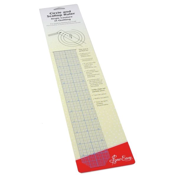 Wide Range of Sew Easy Patchwork and Quilting Rulers Different Shapes and Sizes (Quilt and Sew: Circle and Scallop Ruler)