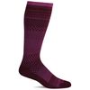 Sockwell Women's Micro Grade Moderate Graduated Compression Sock, Cranberry - S/M