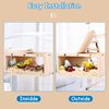 BNOSDM Parakeet Nesting Box Transparent Bird Nest Breeding Box with Perch (L)