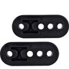 2 PCS Rubber Exhaust Tail Pipe Mount Brackets Hanger Insulator 4 Holes Universal