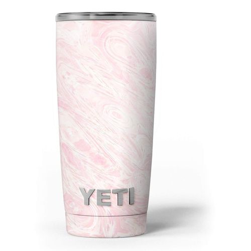 Design Skinz Pink Slate Marble Surface V43 - Skin Decal Vinyl Wrap Kit Compatible with The Yeti Rambler Cooler Tumbler Cups
