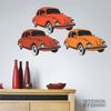 The Stencil Studio VW Beetle Car Reusable Stencil - 2 Layer Stencil - Size Medium (A3) (10020M)