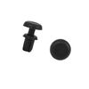 Hihaha 30pcs 4mm Black Plastic Car Rivets Push Type Panel Retainer Clip for Car Durable Material