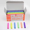 Nippon Rikaku Dustless Fluorescent Chalk, DCK-72-R, Red, 72 Count