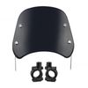 Akaaka Motorcycle Windshield Windshield Universal Screen Handlebar Fixed for Cowl