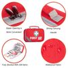 2-in-1 First Aid Kit (215 Piece Set) + 43 Piece Mini First Aid Kit -Includes ...