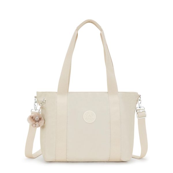 Kipling ASSENI S Kleine Tragetasche, Tragetaschen, Beige Pearl (Weiß)
