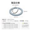 Luplus LN-SMRG08LBL Compatible with LEPLUS MagSafe Smartphone Ring "MAGTUS" Ring Slim Light Blue
