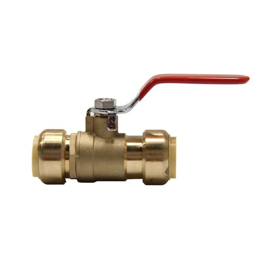 EFIELD 5 PCS 1/2" PUSH FIT BRASS BALL VALVES FULL PORT (LEAD FREE )