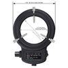 AmScope 144 LED Intensity-Adjustable Ring Light: Stereo Microscope Accessory with Black Housing