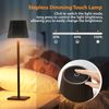2 Pack LED Bedside Table Lamp for Bedroom Dimmable Touch Control Desk Light U2F4